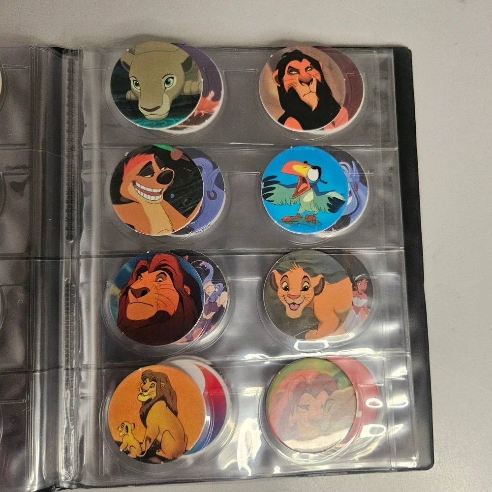 Vintage 90s Pogs Milkcap Collection Hawaii Lot Binders Slammers Disney NASA Trov